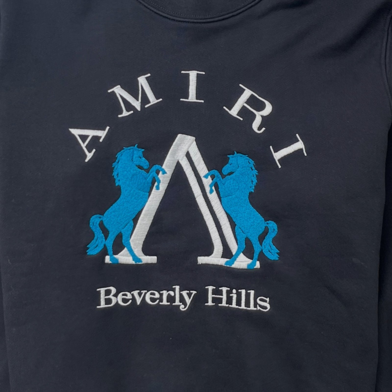 Men's Beverly Hills Crewneck Sweatshirt Black Size M - Photo 5