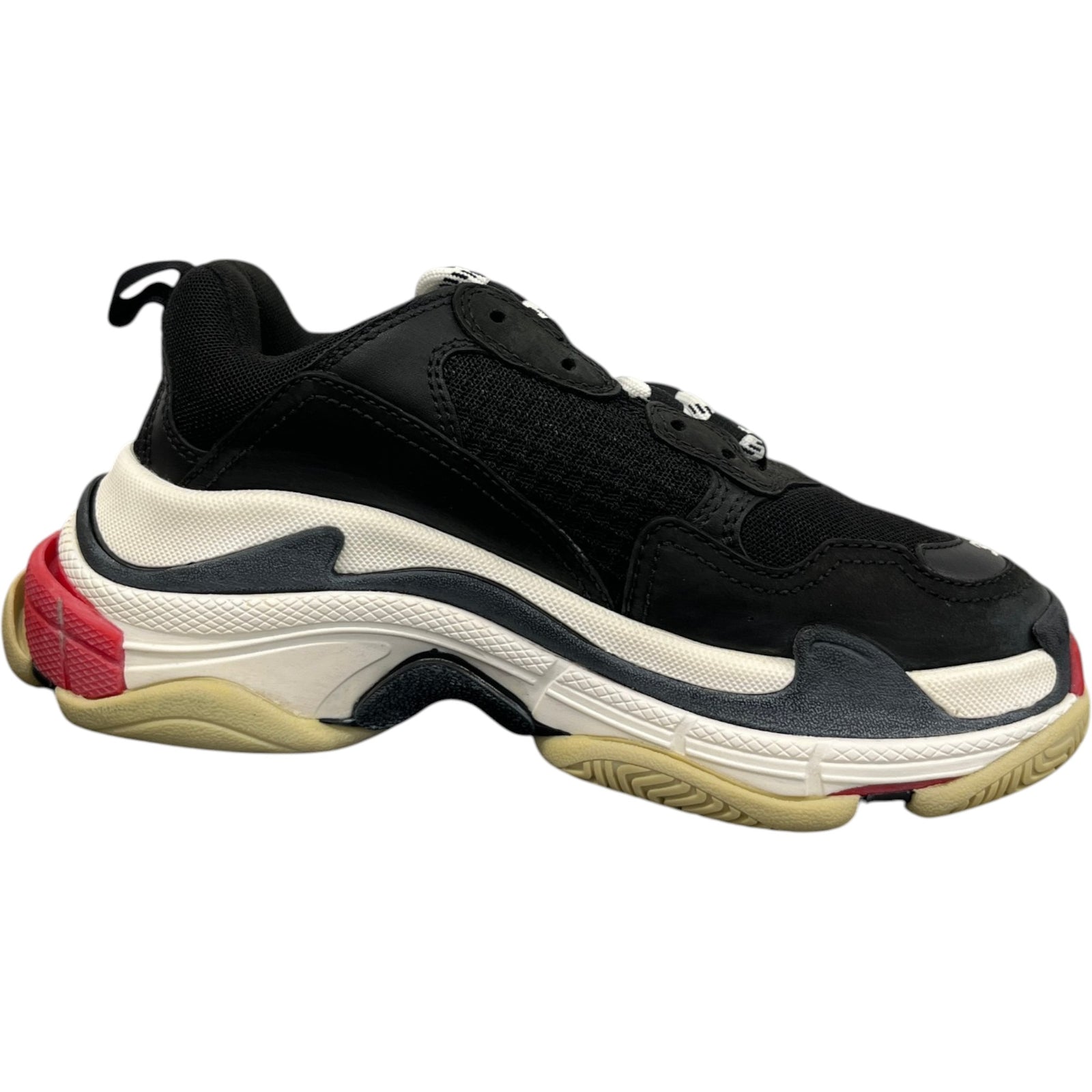 Balenciaga Women's Triple S Low Trainers Black Size 2 - Photo 4