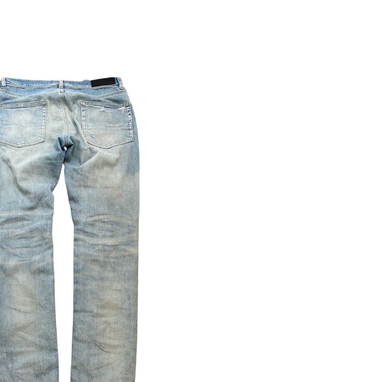 Amiri Men's MX1 Distressed Jeans Blue Size W30 - Photo 4