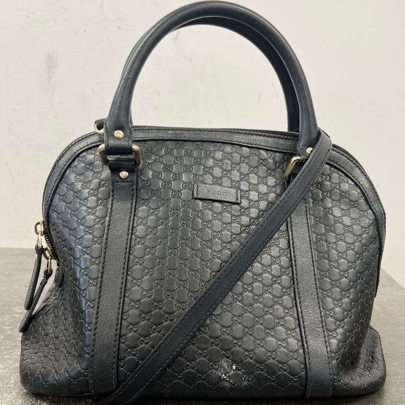 Women's Microguccissima Dome Handbag Black