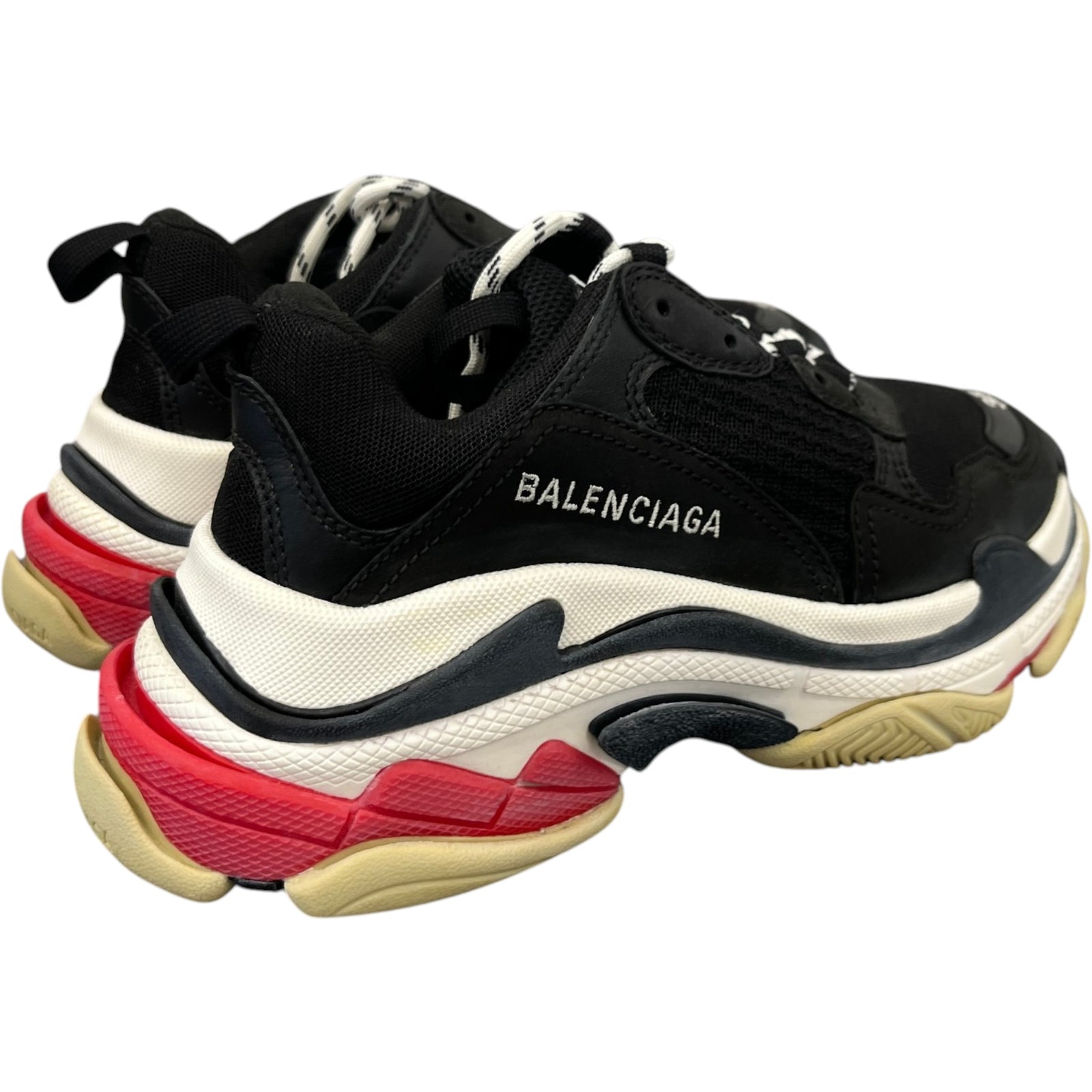 Balenciaga Women's Triple S Low Trainers Black Size 2 - Photo 8