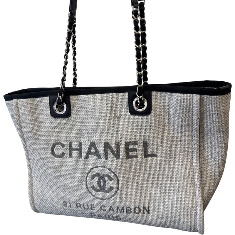 Women's Canvas Deauville Tote Bag Grey