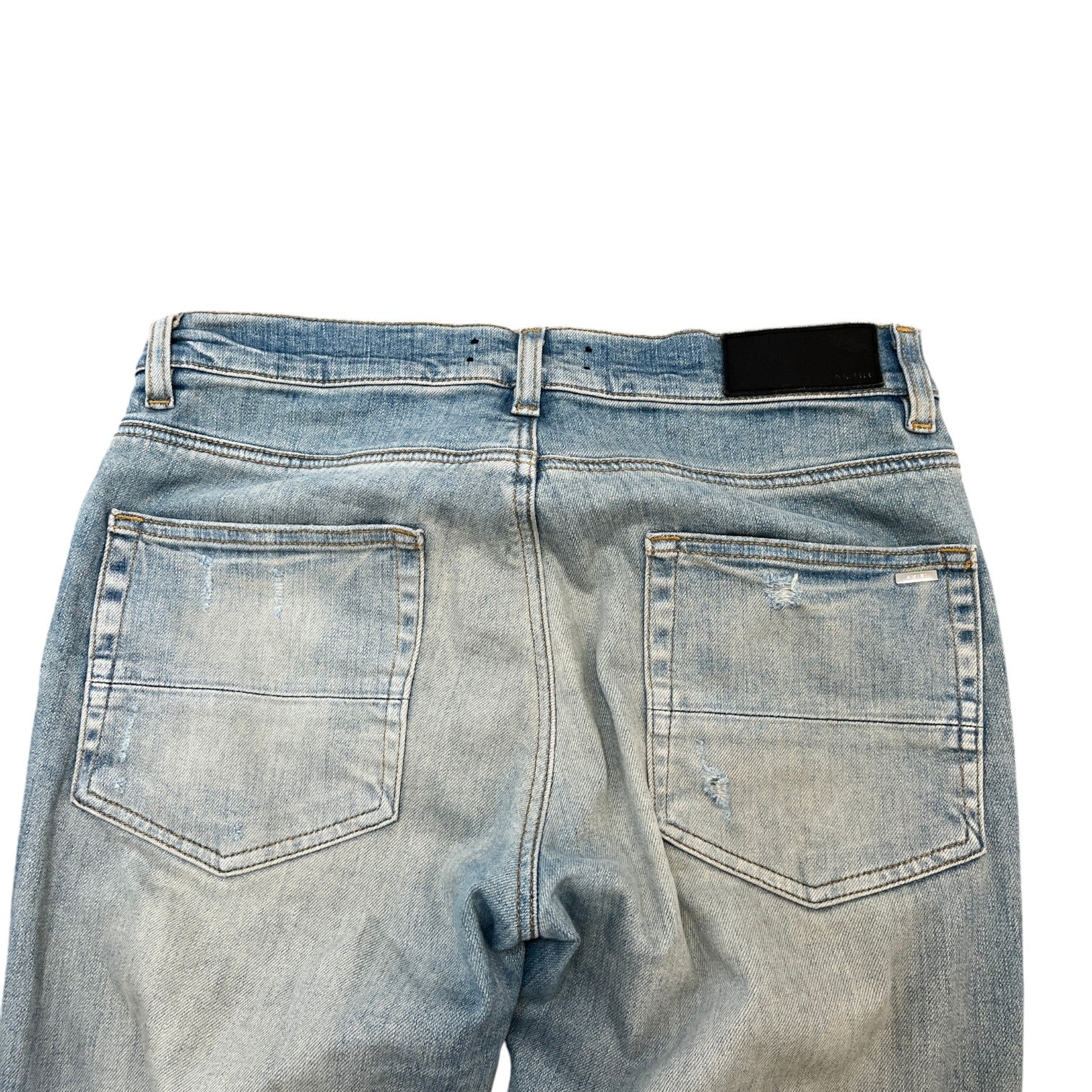 Amiri Men's MX1 Distressed Jeans Blue Size W30 - Photo 7