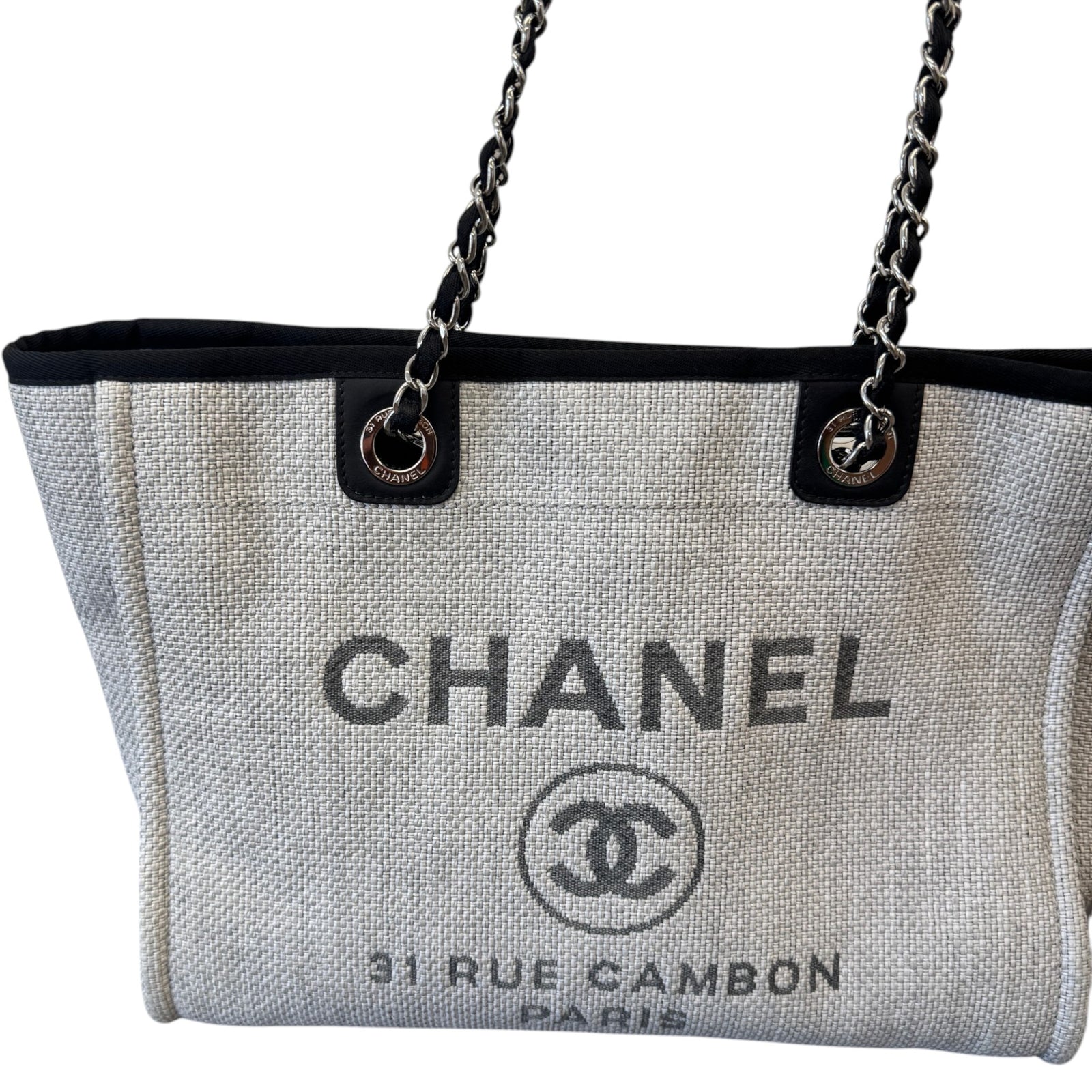 Women's Canvas Deauville Tote Bag Grey - Photo 6
