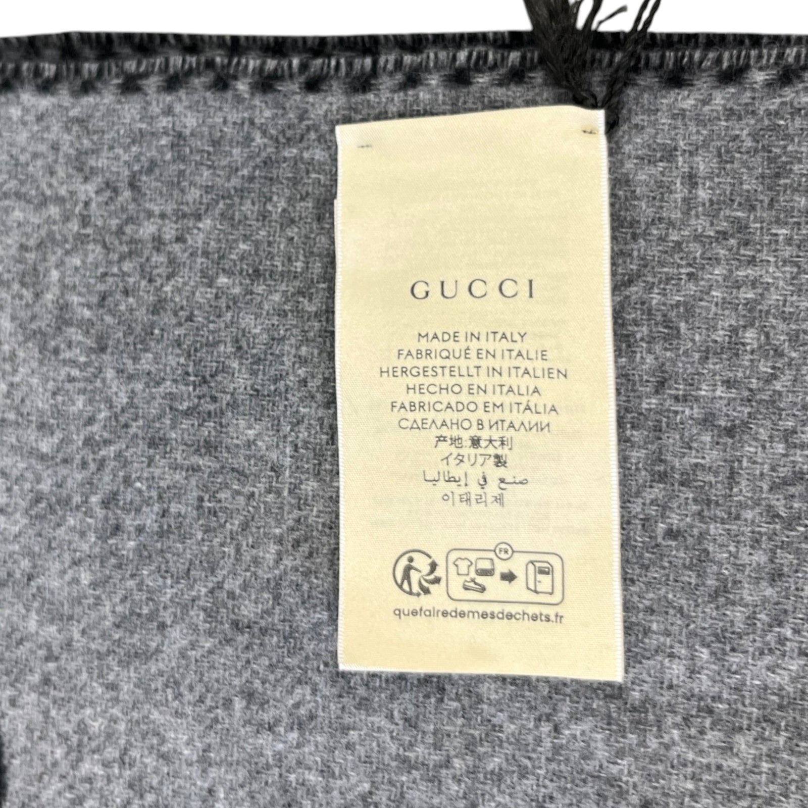 Women's Interlocking G Scarf Grey - Photo 8