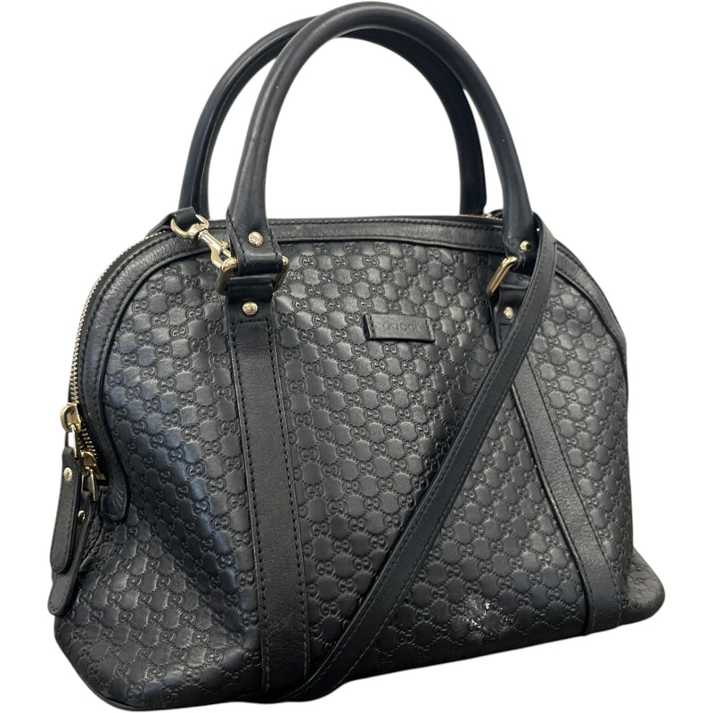 Women's Microguccissima Dome Handbag Black