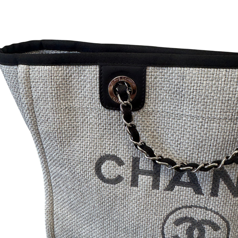 Women's Canvas Deauville Tote Bag Grey