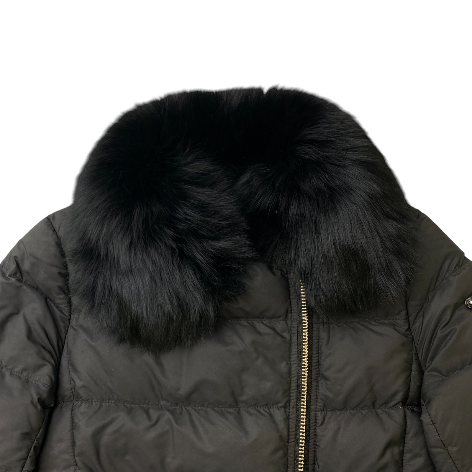 Women's Plaque Logo Down Jacket Black Size IT 40 / UK 8 - Photo 6