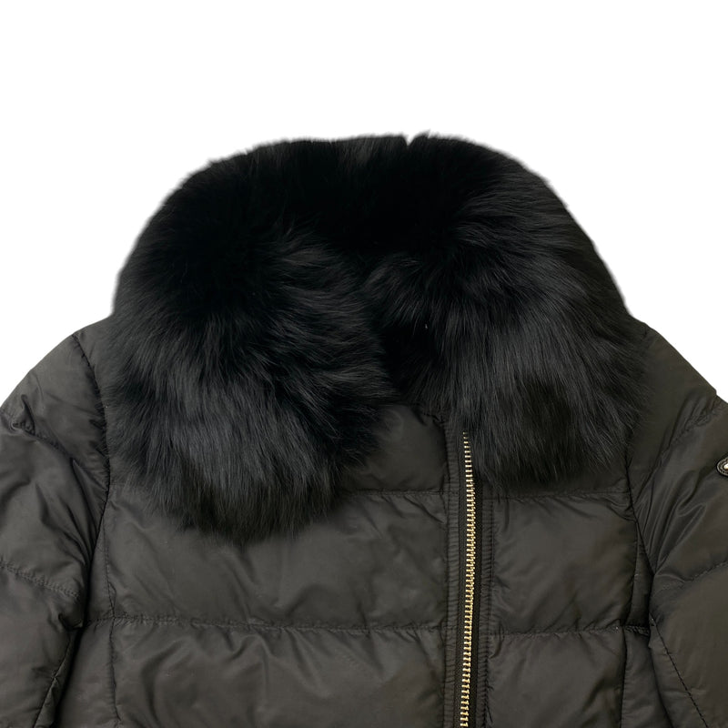 Women's Plaque Logo Down Jacket Black Size IT 40 / UK 8