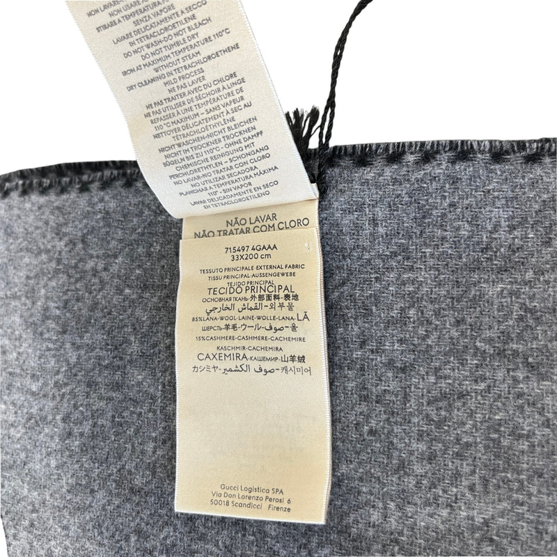 Women's Interlocking G Scarf Grey