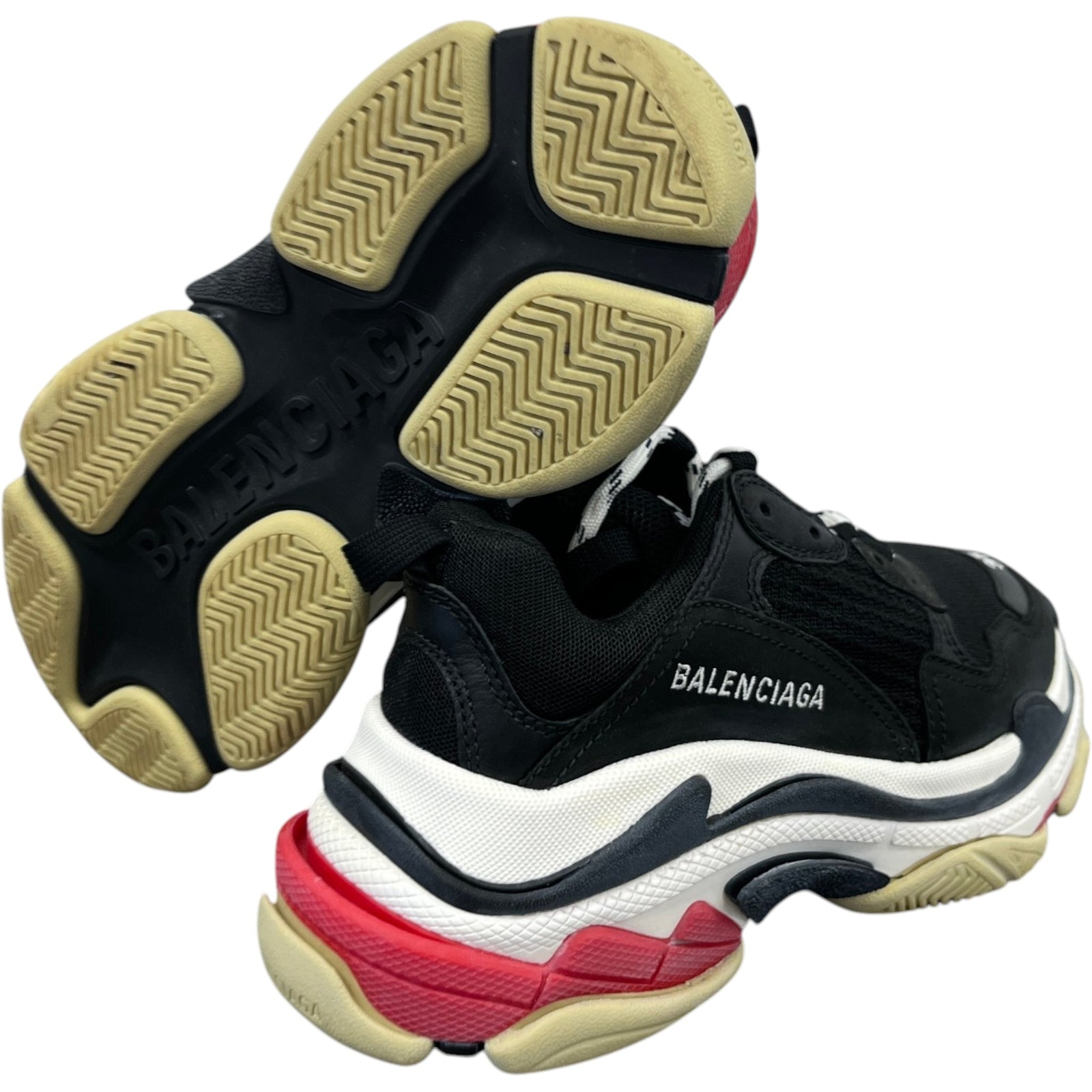 Balenciaga Women's Triple S Low Trainers Black Size 2 - Photo 10