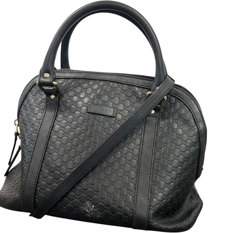 Women's Microguccissima Dome Handbag Black