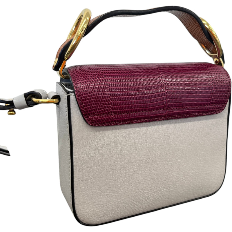 Women's C Croc-Embossed Bag Grey