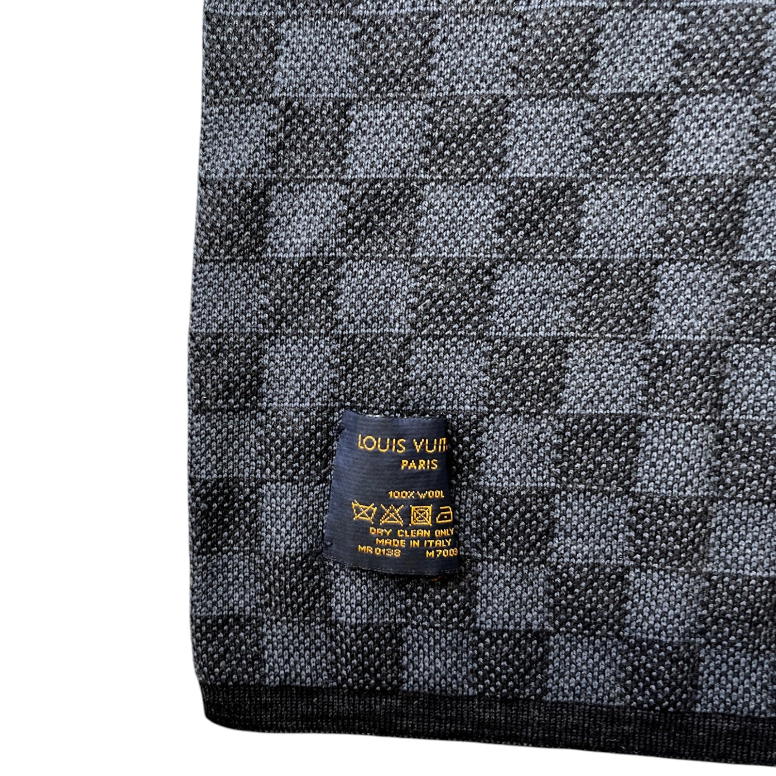 Men's Damier Echarpes Petit Scarf Grey - Photo 4