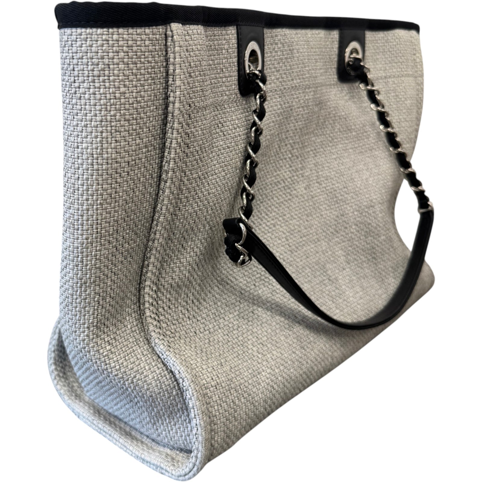 Women's Canvas Deauville Tote Bag Grey - Photo 10