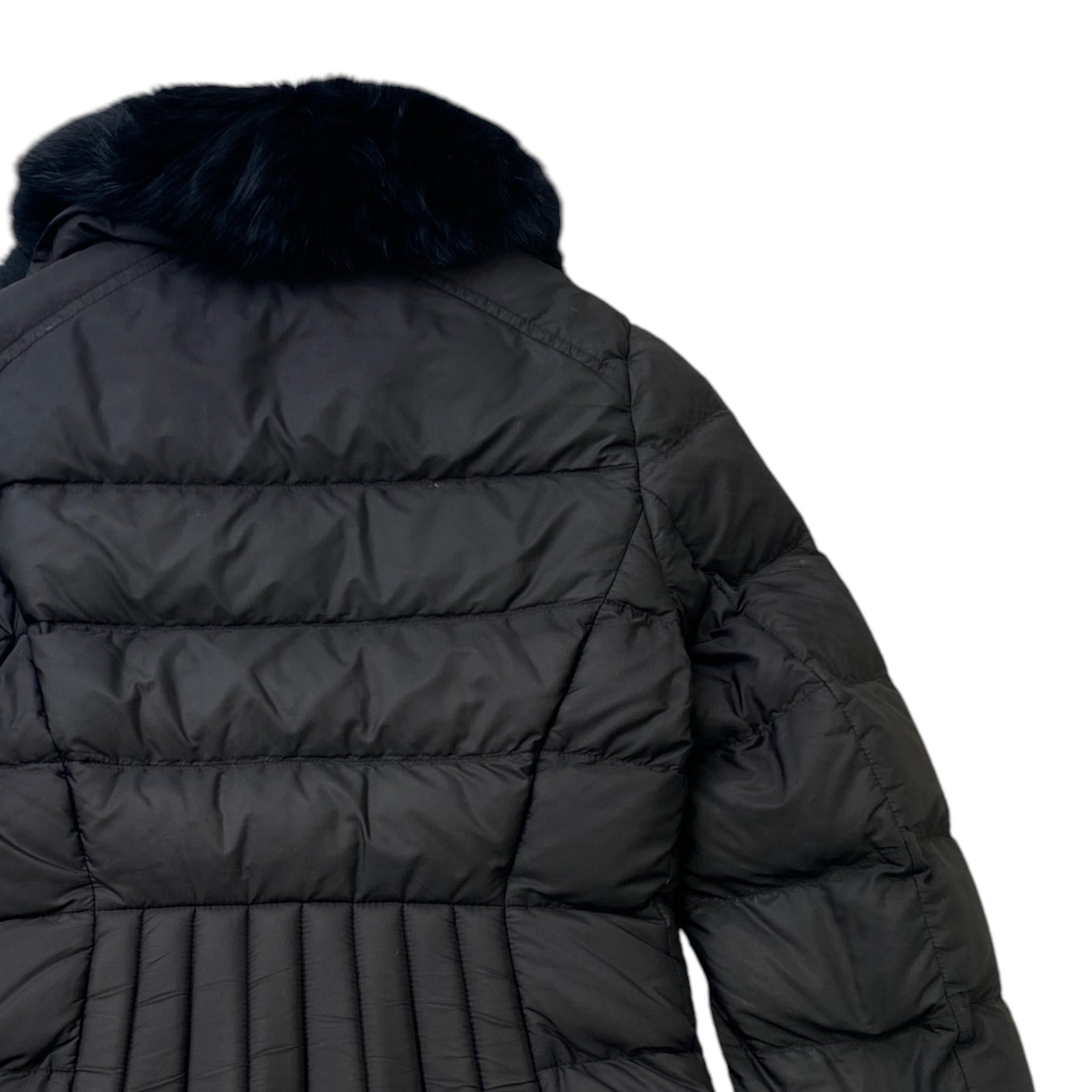 Women's Plaque Logo Down Jacket Black Size IT 40 / UK 8 - Photo 4