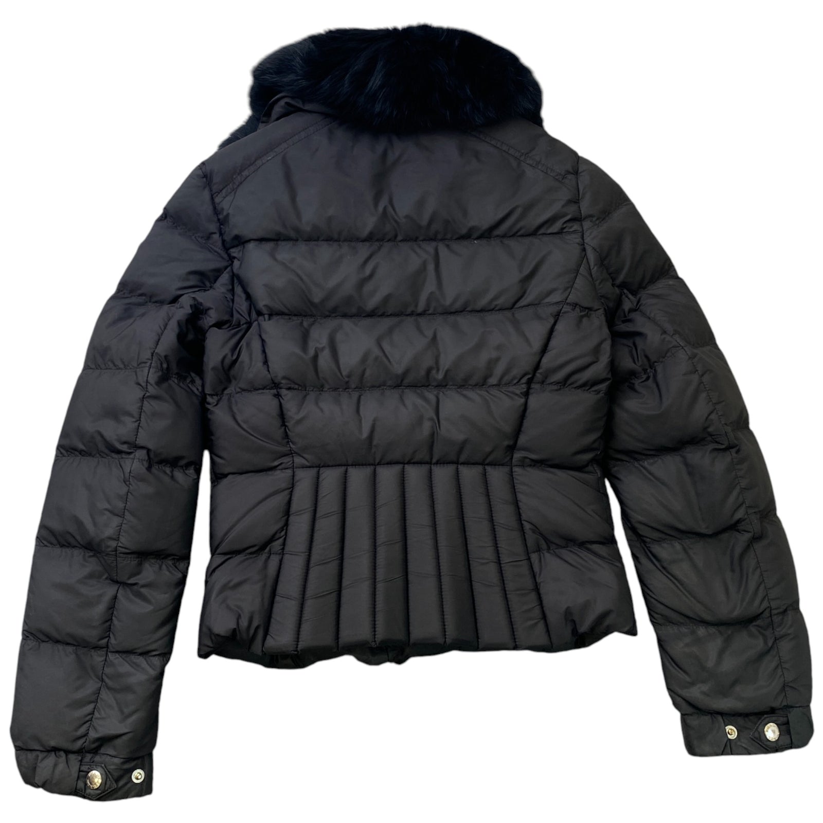 Women's Plaque Logo Down Jacket Black Size IT 40 / UK 8 - Photo 2