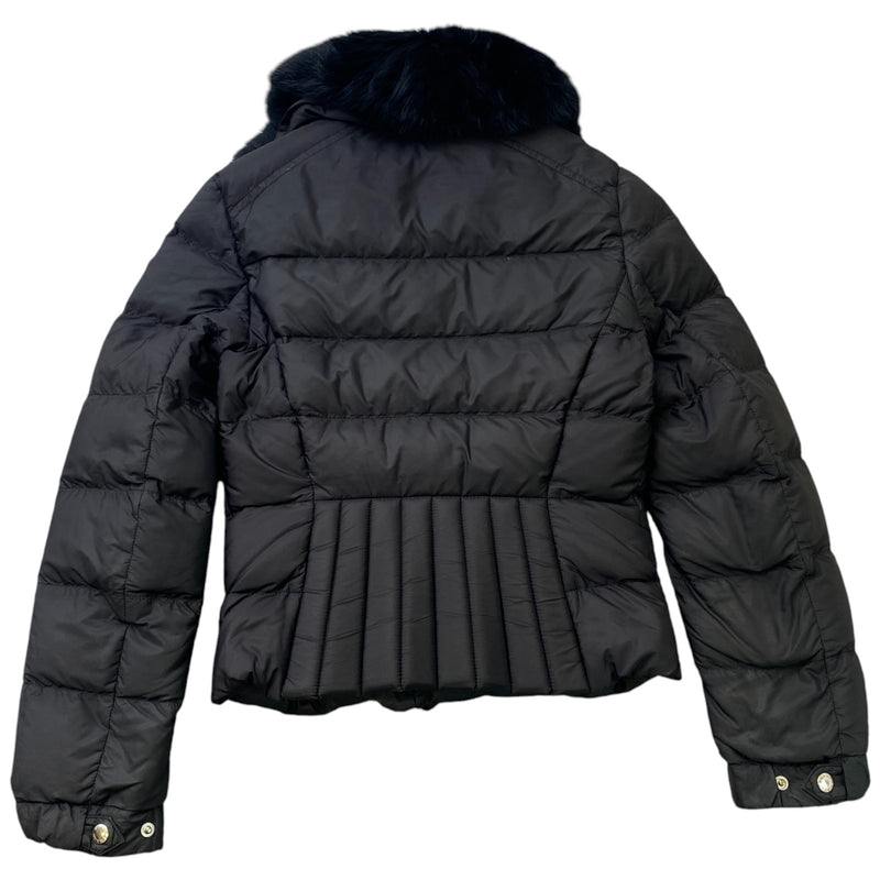 Women's Plaque Logo Down Jacket Black Size IT 40 / UK 8