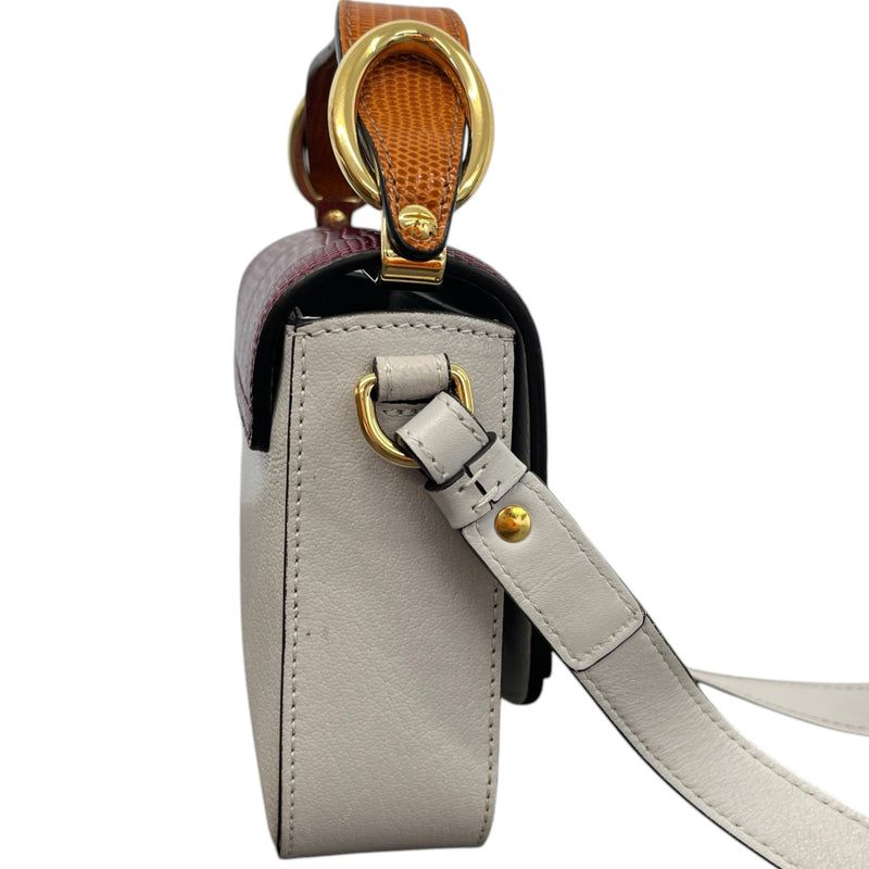 Women's C Croc-Embossed Bag Grey