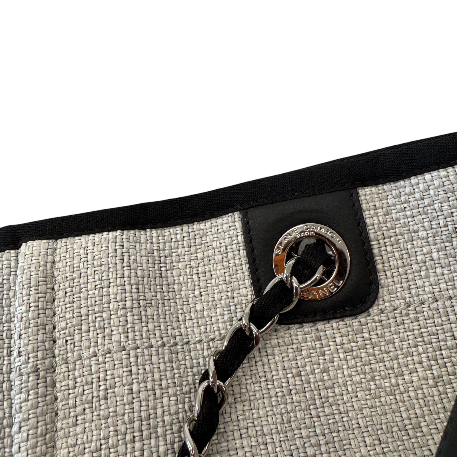 Women's Canvas Deauville Tote Bag Grey - Photo 16