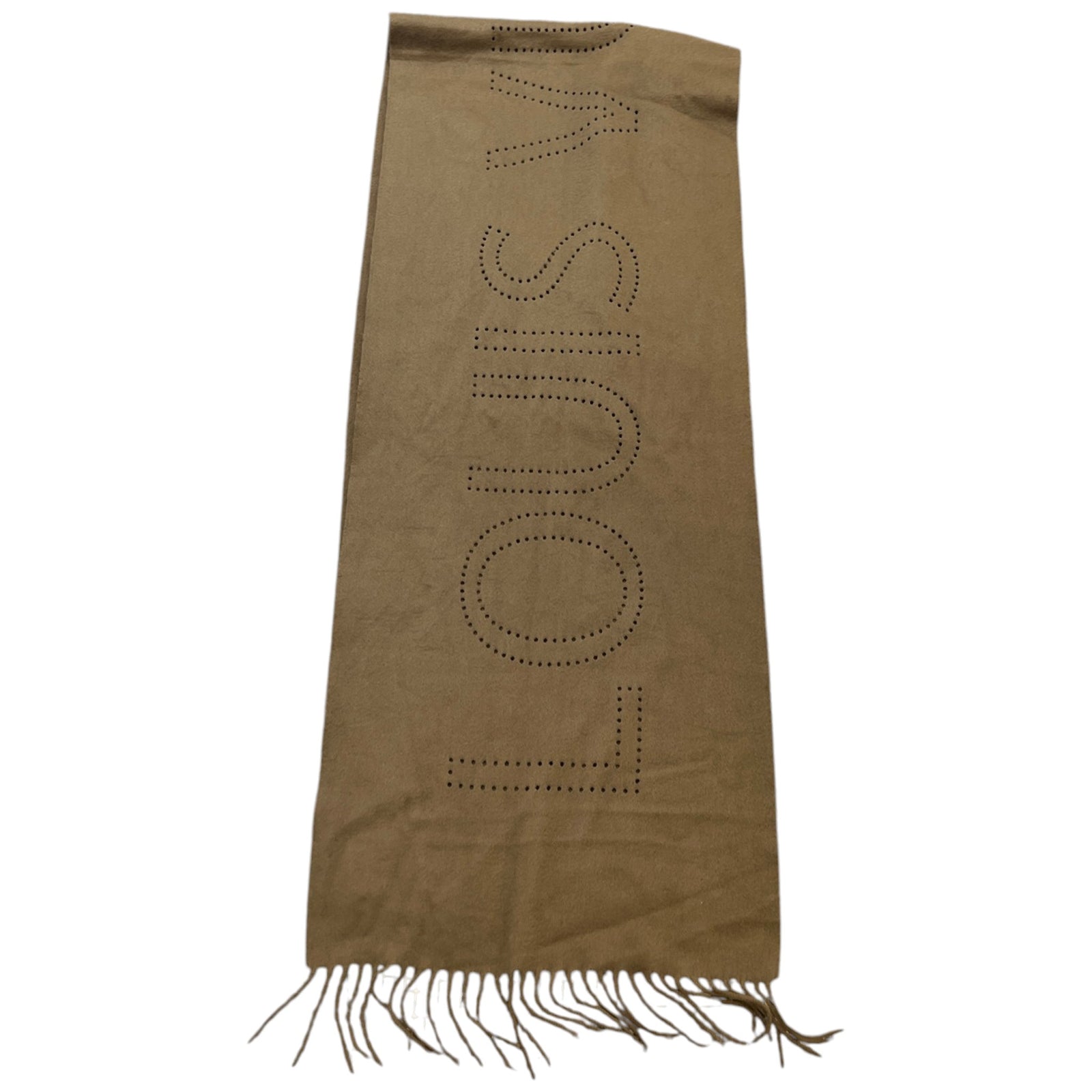 Women's Perforated Scarf Khaki - Photo 1