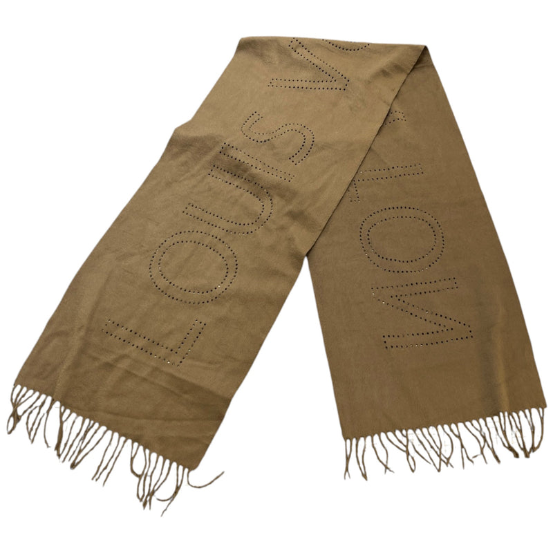 Women's Perforated Scarf Khaki