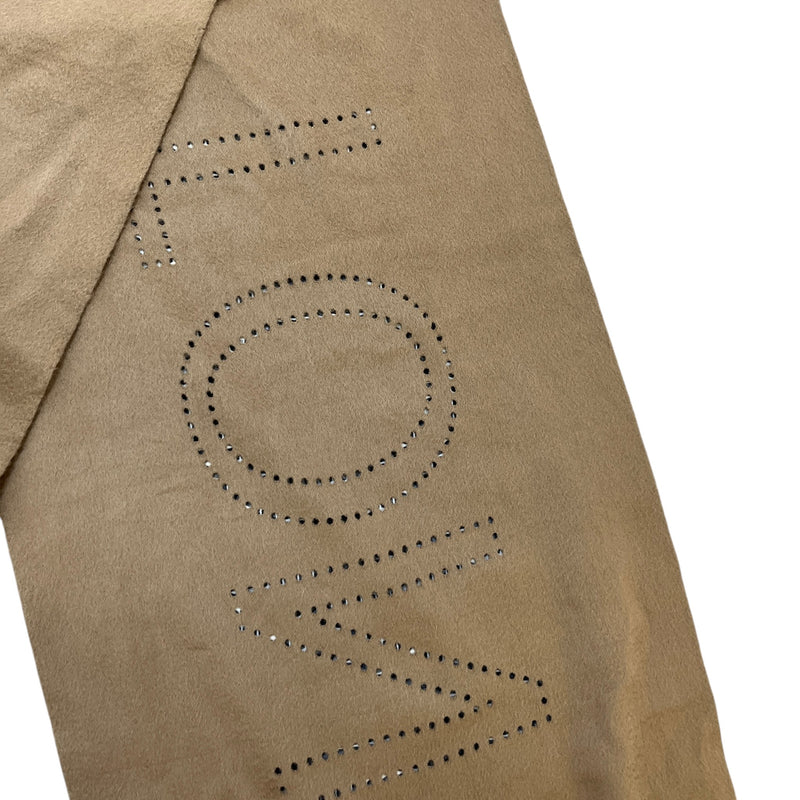Women's Perforated Scarf Khaki