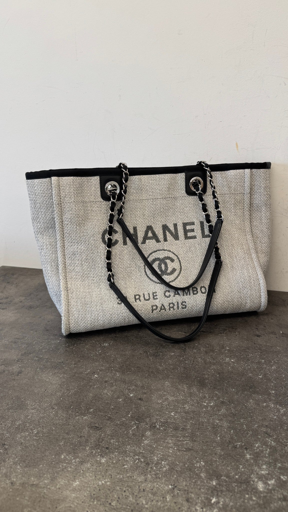 Women's Canvas Deauville Tote Bag Grey - Photo 18