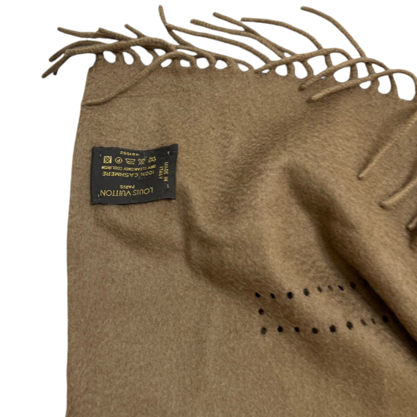 Women's Perforated Scarf Khaki - Photo 6
