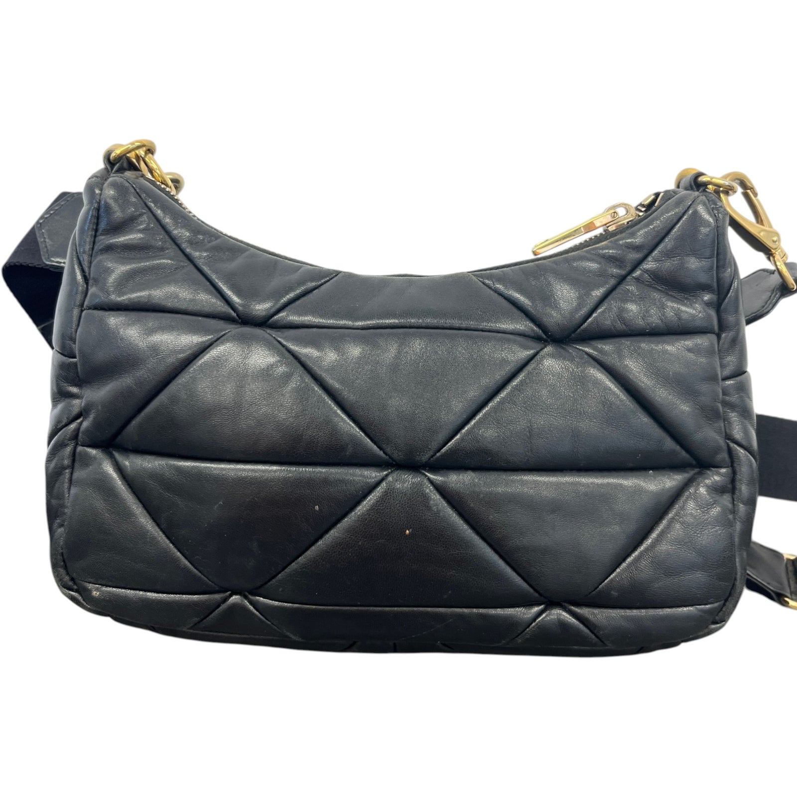 Women's System Re-Edition Quilted Nappa Bag Black - Photo 3