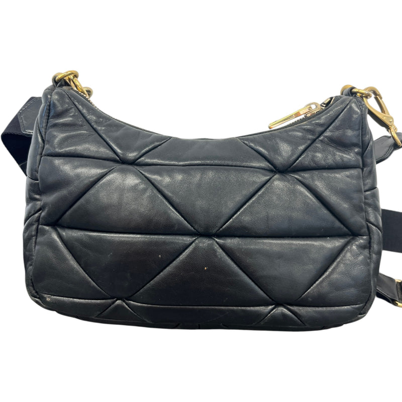 Women's System Re-Edition Quilted Nappa Bag Black