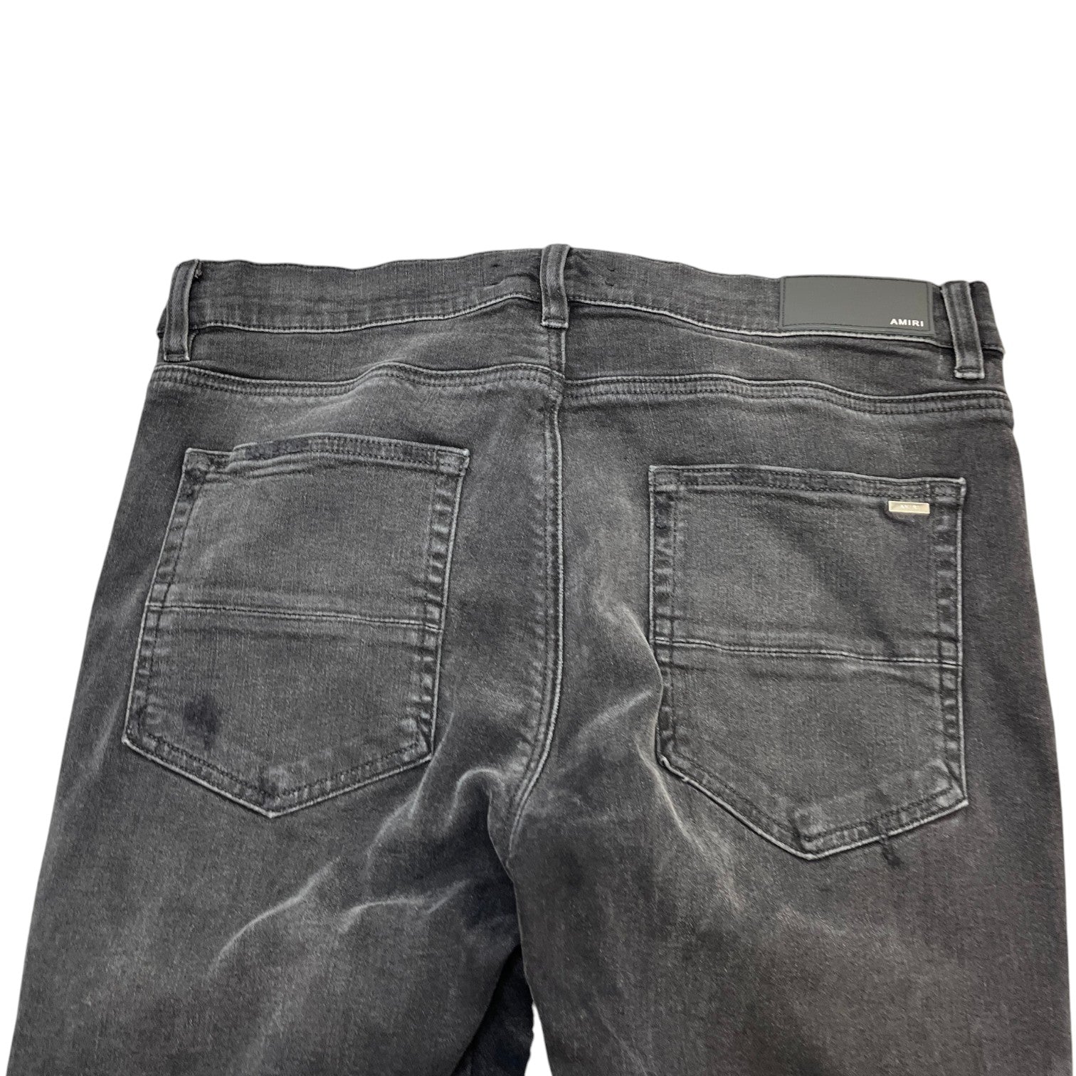 Amiri Men's Zipped Biker Jeans Black Size W36 - Photo 6