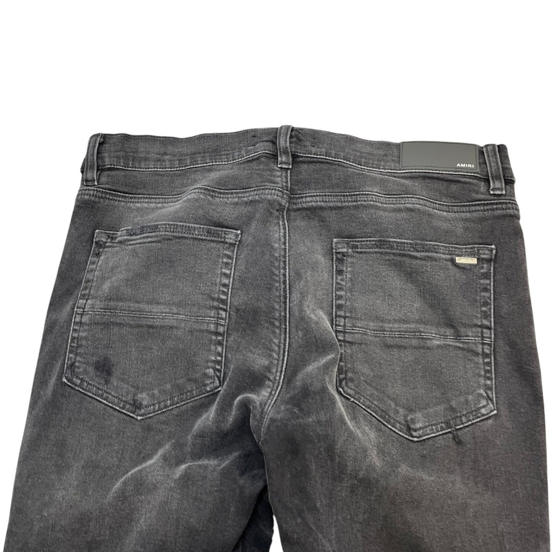 Amiri Men's Zipped Biker Jeans Black Size W36