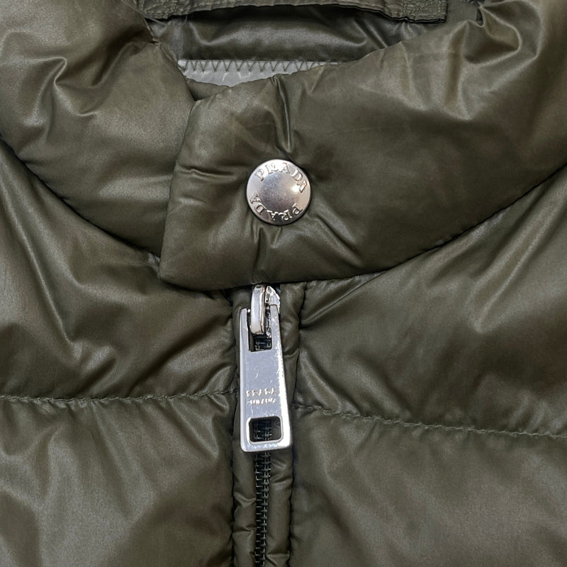 Men's Plaque Logo Gilet Khaki Size IT 46 / S