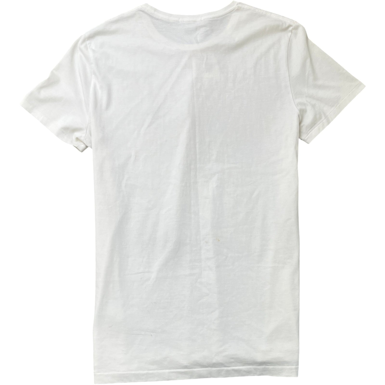 Men's Embroidered Logo T-Shirt White Size L - Photo 2