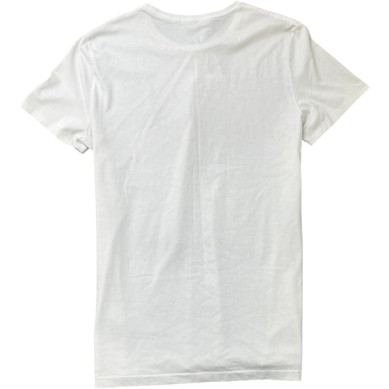 Men's Embroidered Logo T-Shirt White Size L