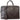 Men's Plaque Logo Saffiano Briefcase Bag Brown