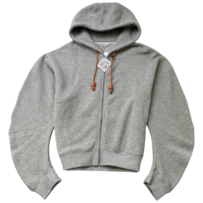 Women's Anagram Embroidered Zip Up Hoodie Grey Size L / UK 12