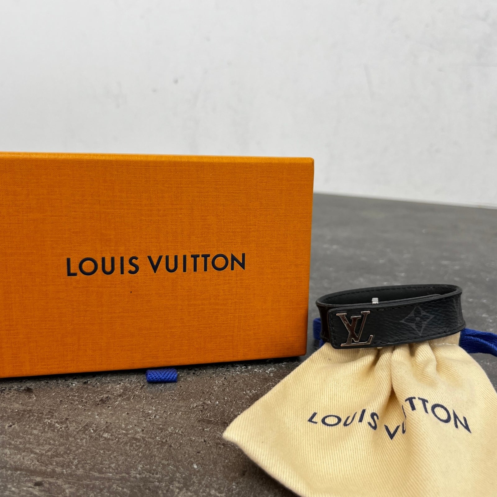 Men's Lv Slim Bracelet Black - Photo 5