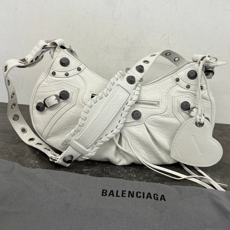 Women's Le Cagole Shoulder Small Handbag White