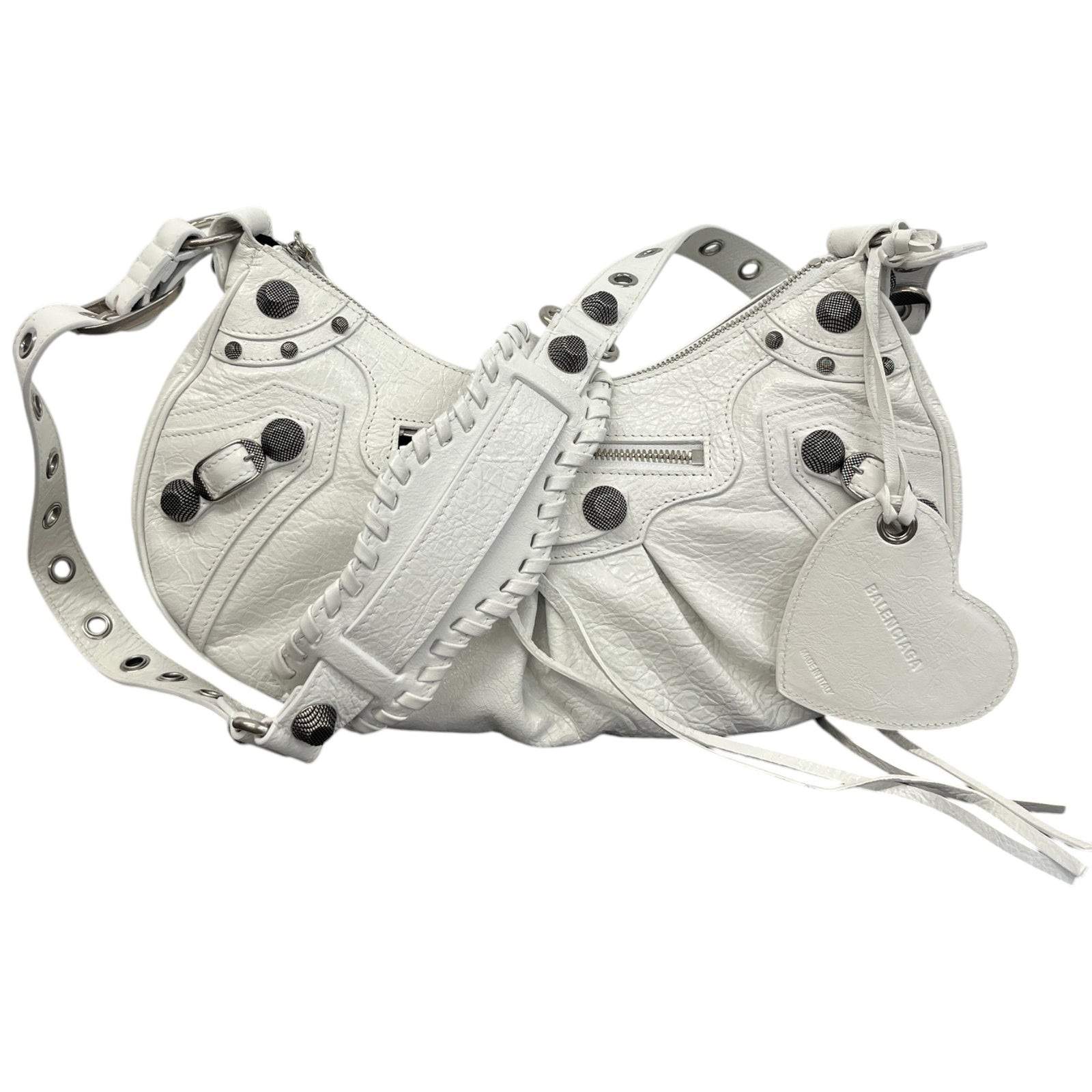 Women's Le Cagole Shoulder Small Handbag White - Photo 1