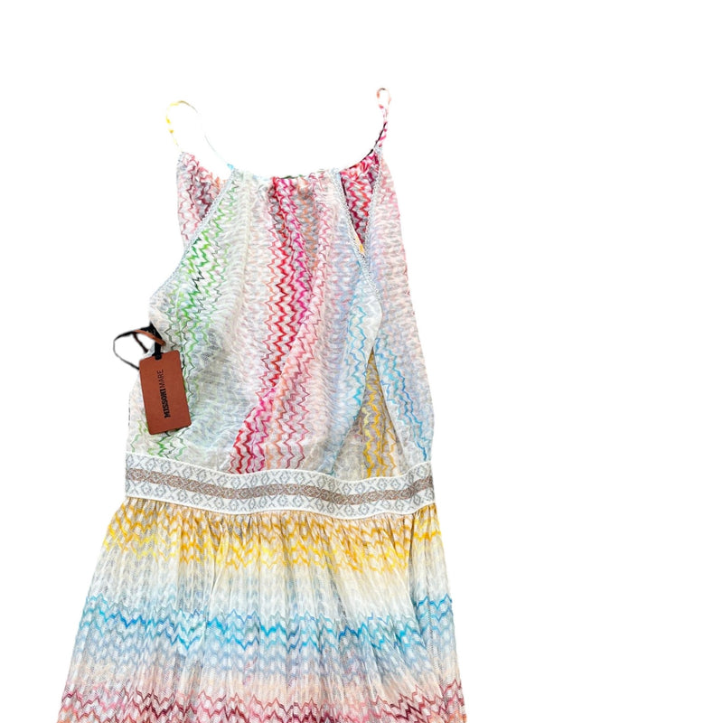 Women's Stripe Beach Coverup Dress Multi-Coloured Size XL / UK 14