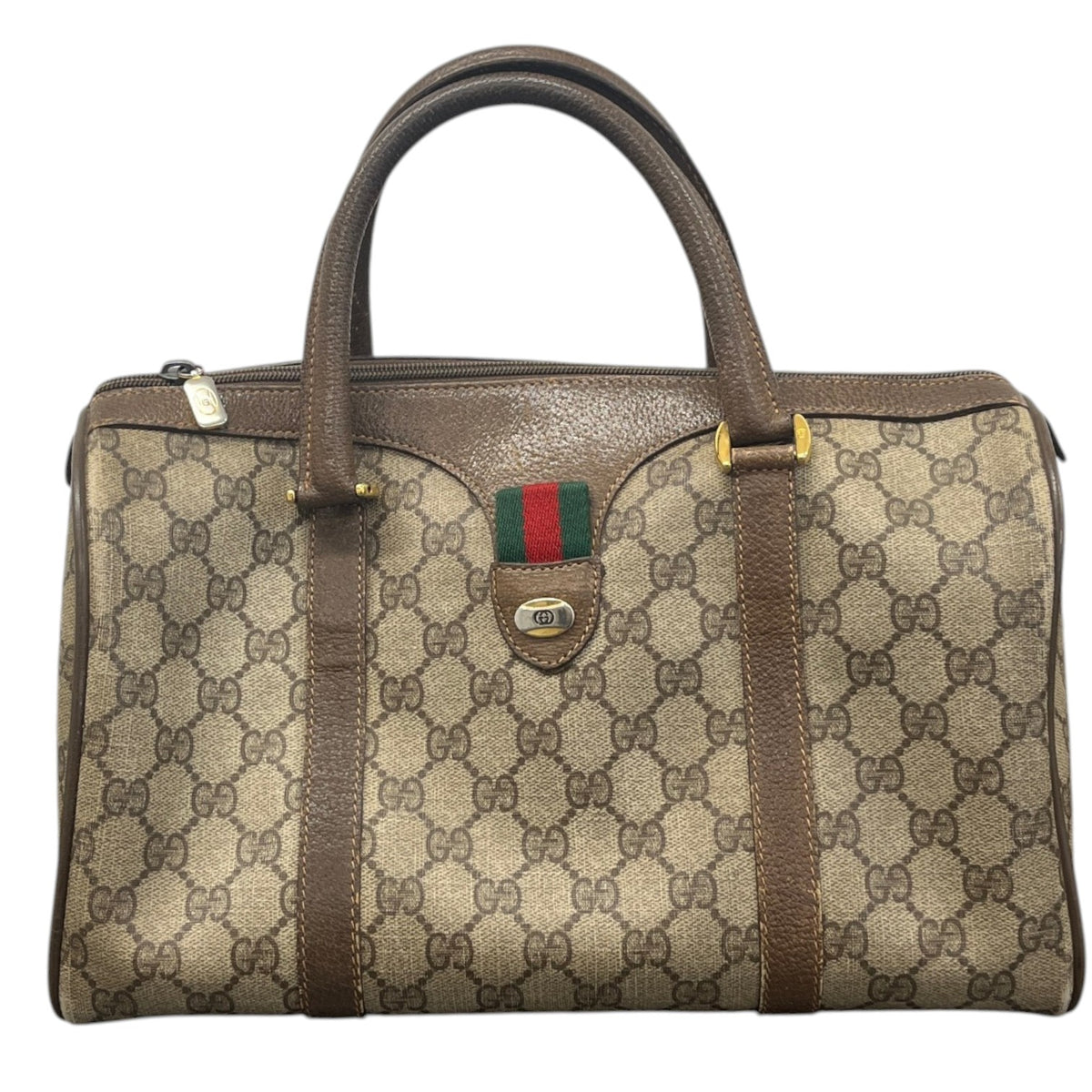 Men's GG Supreme Bowling Travel Bag Brown - Photo 1