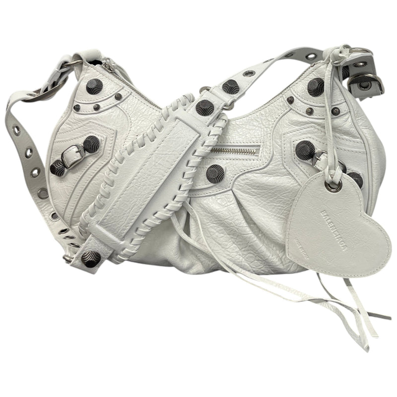 Women's Le Cagole Shoulder Small Handbag White