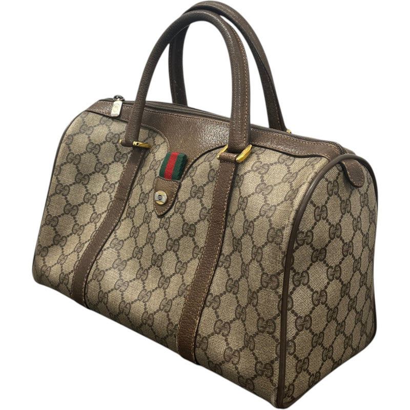 Men's GG Supreme Bowling Travel Bag Brown