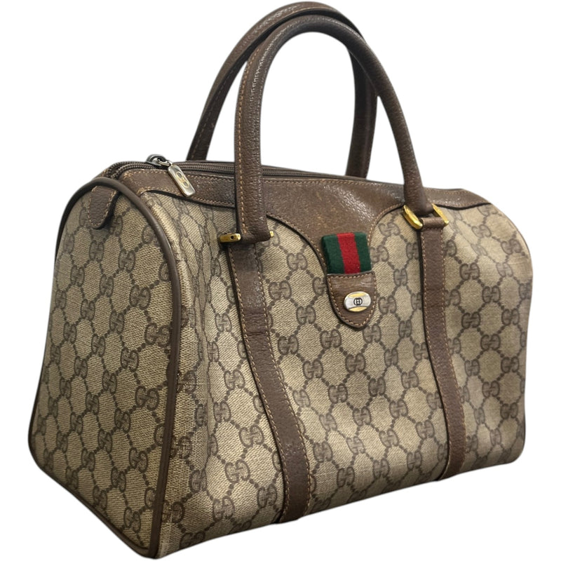 Men's GG Supreme Bowling Travel Bag Brown