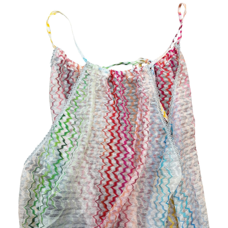 Women's Stripe Beach Coverup Dress Multi-Coloured Size XL / UK 14