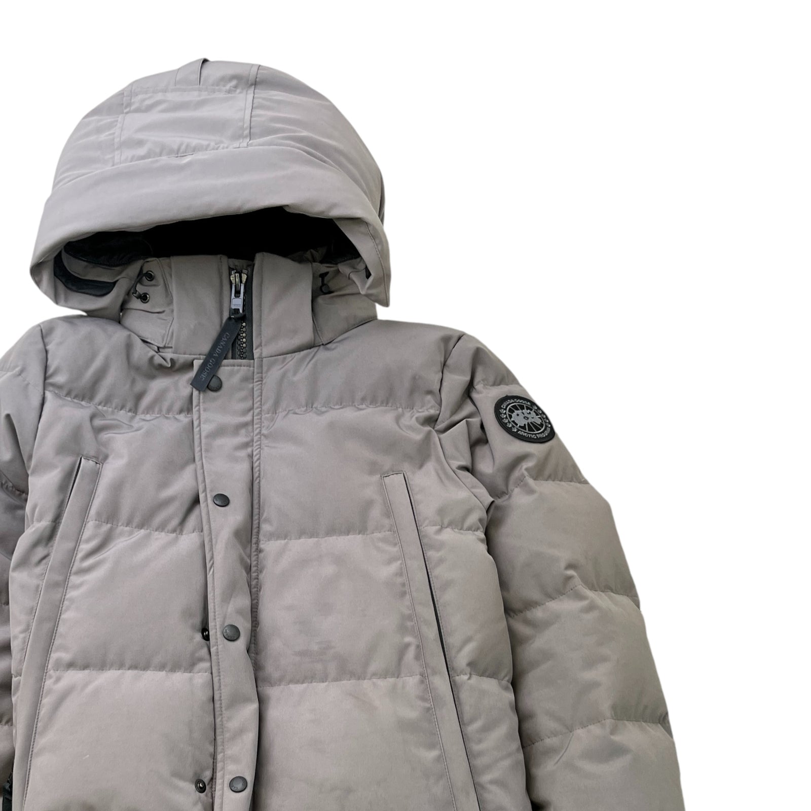 Men's Wyndham Parka Down Jacket Grey Size S - Photo 3