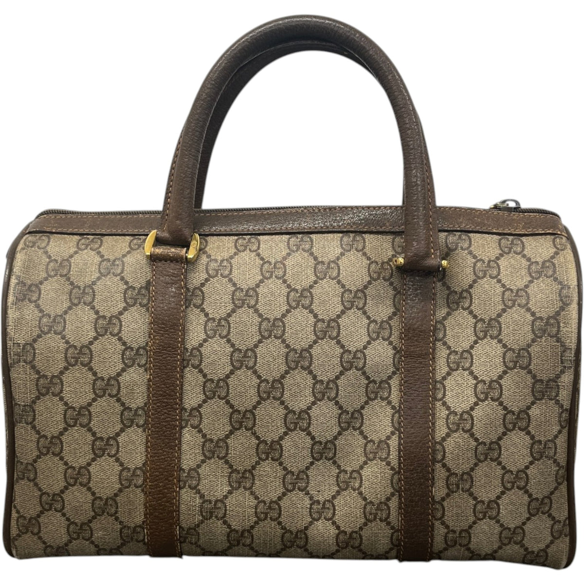 Men's GG Supreme Bowling Travel Bag Brown - Photo 5