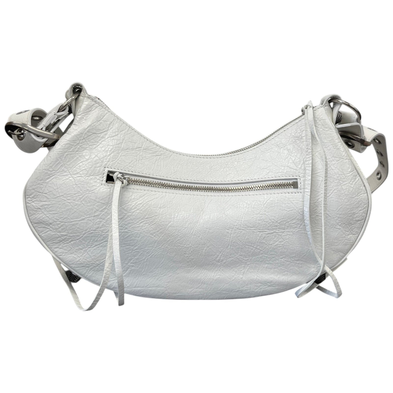 Women's Le Cagole Shoulder Small Handbag White - Photo 3